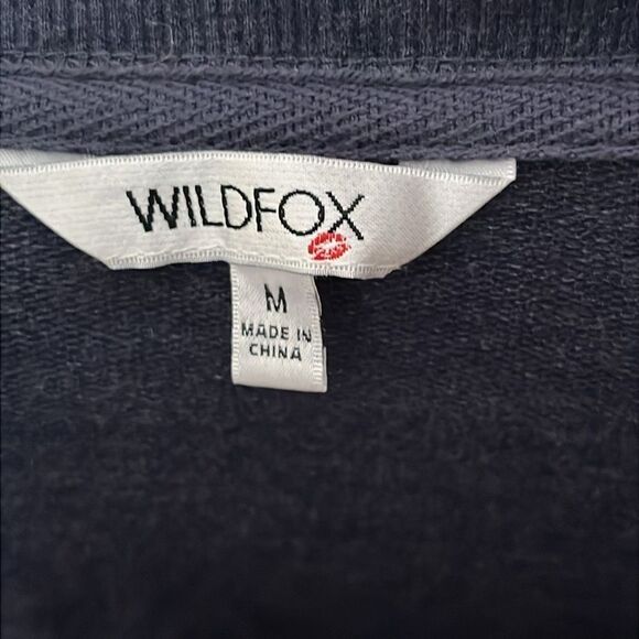 WILDFOX Sweatshirt with Colorful 'SOCIAL' Print - Picture 3 of 5